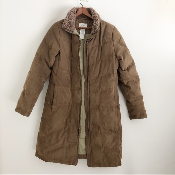 L.L. Bean Jackets & Blazers - Brown L.L. Bean Long Goose Down Jacket sz M ✨